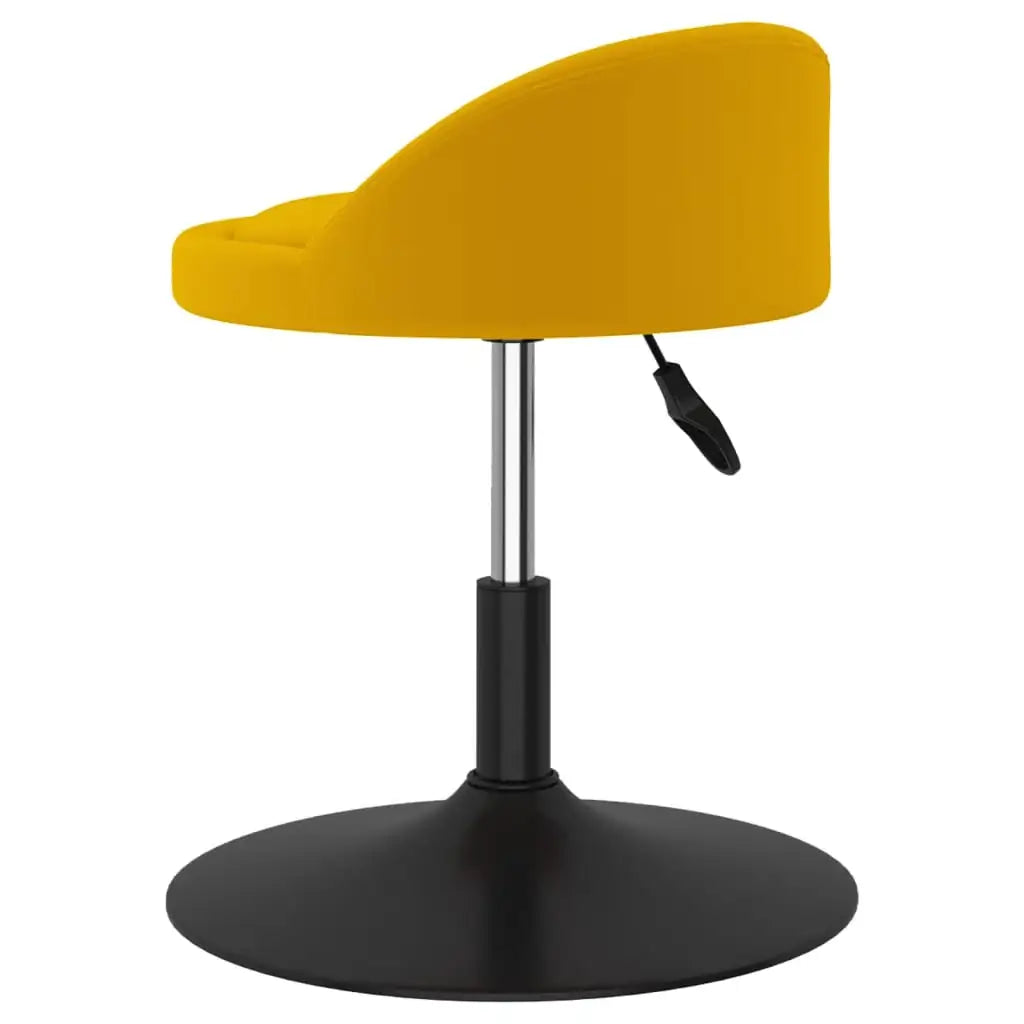 Sgabello da Bar Giallo Senape in Velluto - homemem39