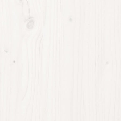Giroletto Legno Massello di Pino 135x190 cm Bianco 4FT6 Double - homemem39
