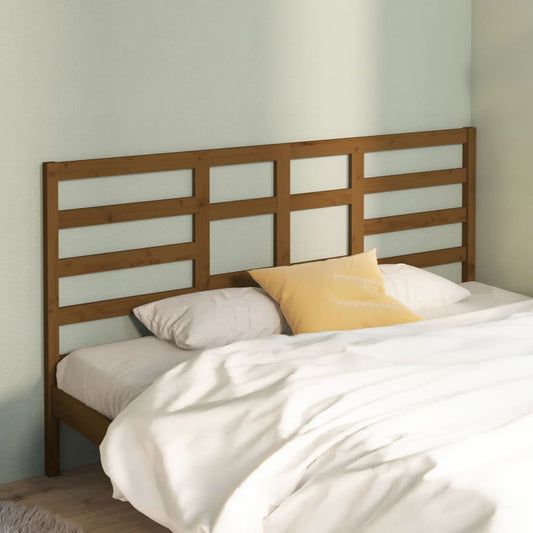 Testiera per Letto Miele 186x4x104 cm in Legno Massello di Pino - homemem39