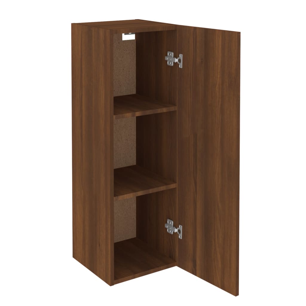 Mobili TV 2 pz Rovere Marrone 30,5x30x90cm in Legno Multistrato - homemem39