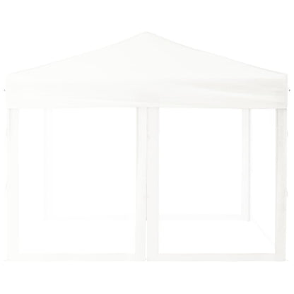 Tenda per Feste Pieghevole con Pareti Laterali Bianco 3x3 m - homemem39