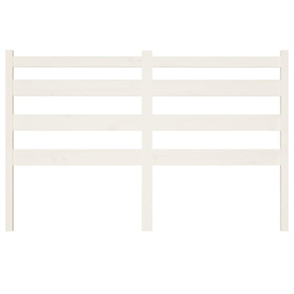 Testiera per Letto Bianca 166x4x100cm in Legno Massello di Pino - homemem39