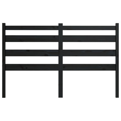 Testiera per Letto Nera 186x4x100 cm in Legno Massello di Pino - homemem39
