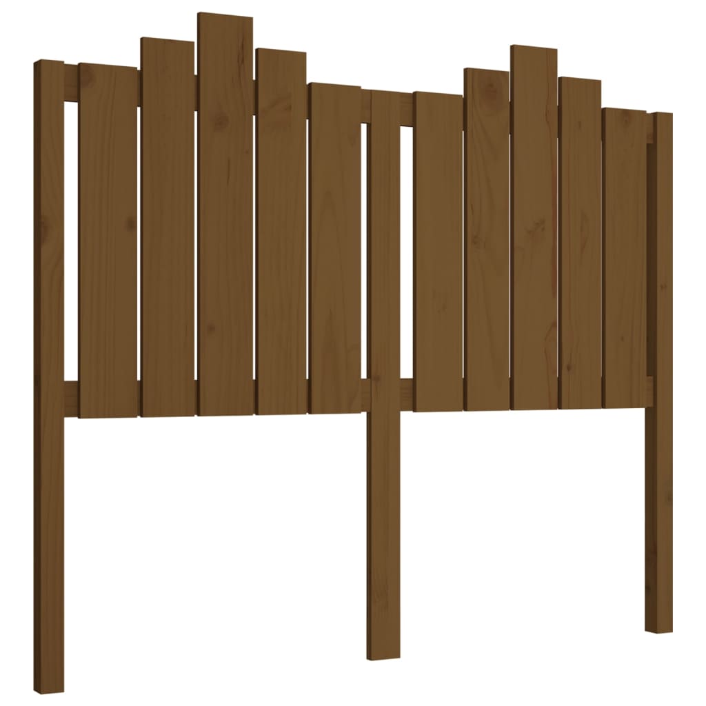 Testiera per Letto Miele 126x4x110 cm Legno Massello di Pino - homemem39