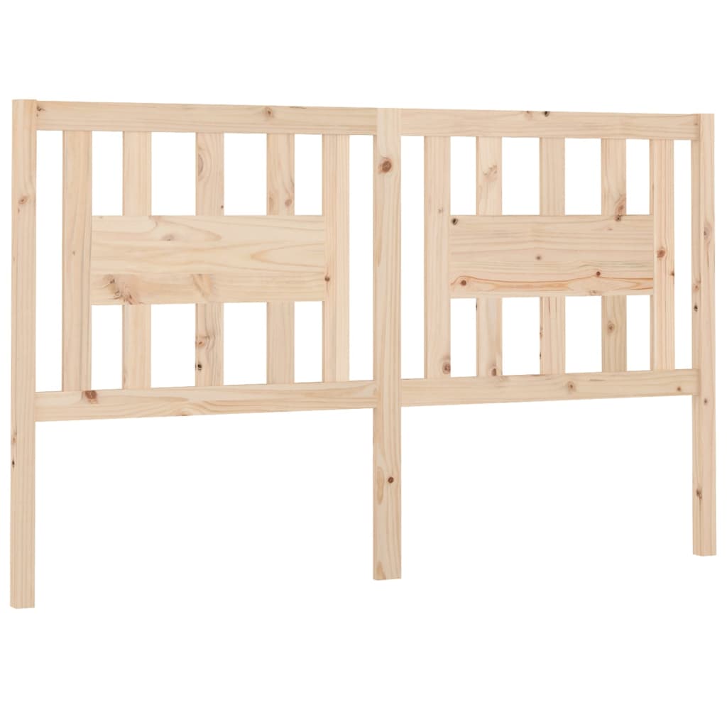 Testiera per Letto 206x4x100 cm in Legno Massello di Pino - homemem39