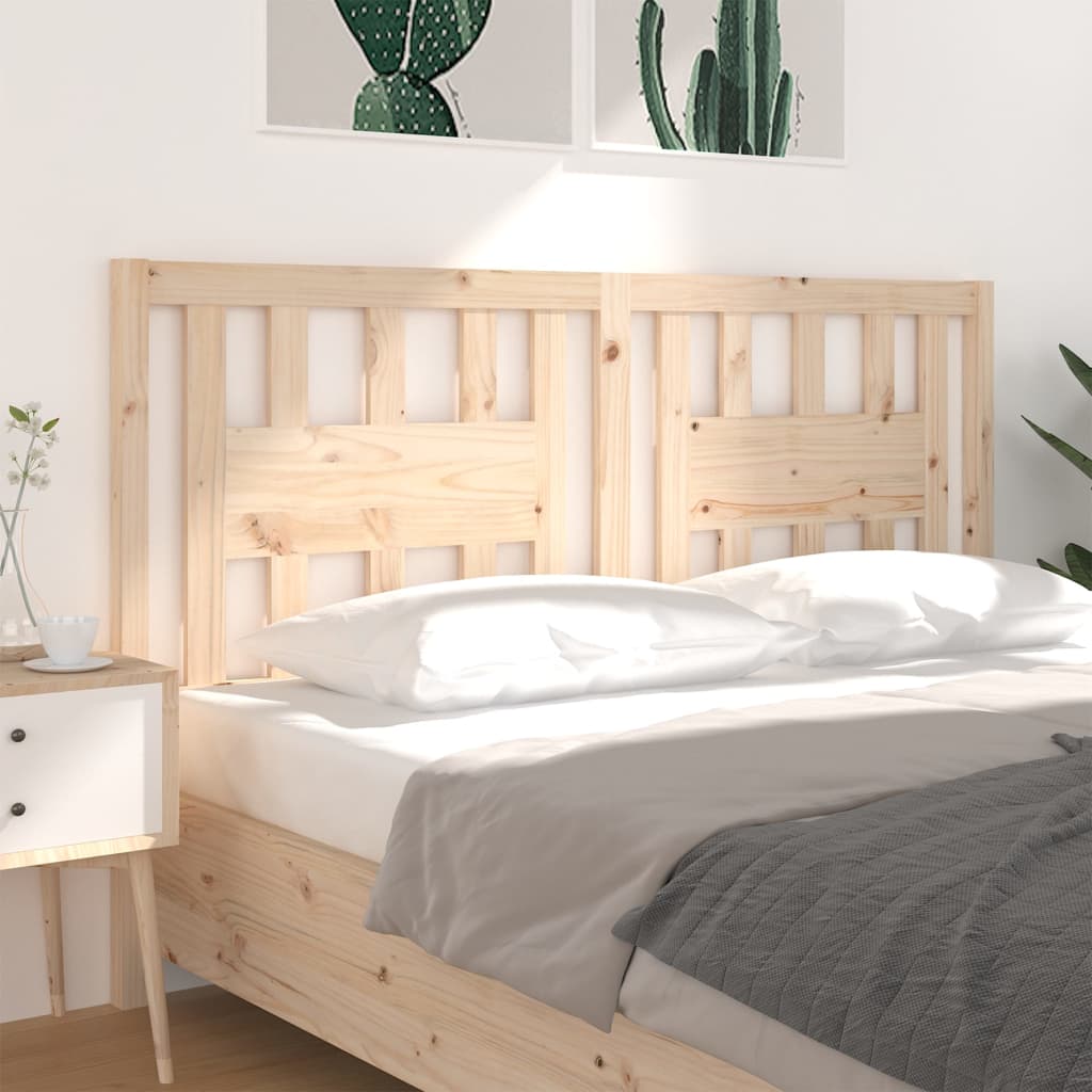 Testiera per Letto 206x4x100 cm in Legno Massello di Pino - homemem39