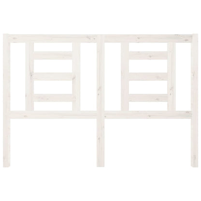 Testiera per Letto Bianca 146x4x100cm in Legno Massello di Pino - homemem39