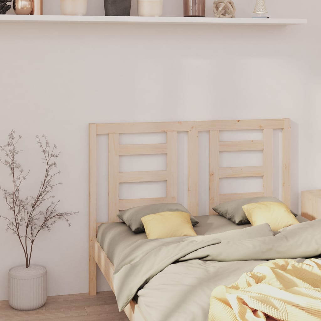 Testiera per Letto 156x4x100 cm in Legno Massello di Pino - homemem39