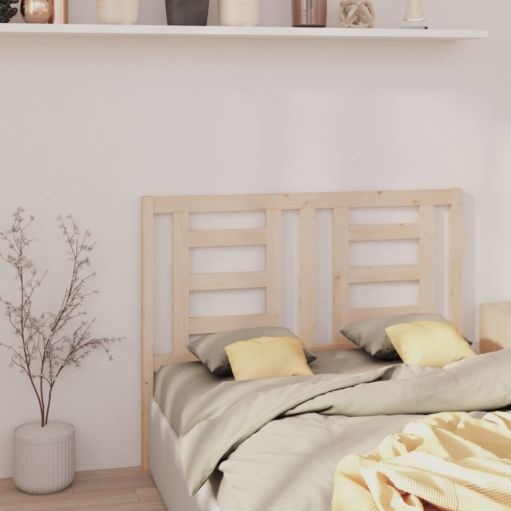 Testiera per Letto 156x4x100 cm in Legno Massello di Pino - homemem39