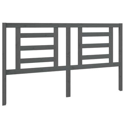 Testiera per Letto Grigia 166x4x100cm in Legno Massello di Pino - homemem39