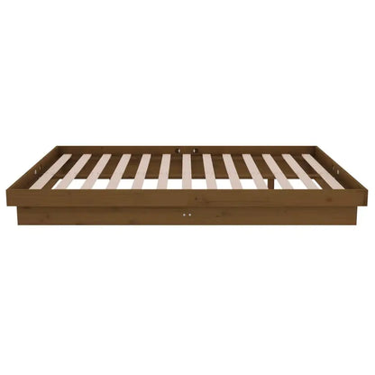 Giroletto Miele in Legno Massello 120x190 cm 4FT Small Double - homemem39