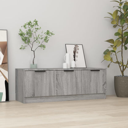 Mobile TV Grigio Sonoma 102x35x36,5 cm in Legno Multistrato - homemem39