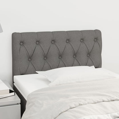 Testiera Grigio Scuro 80 x 7 x 78/88 cm in Tessuto - homemem39