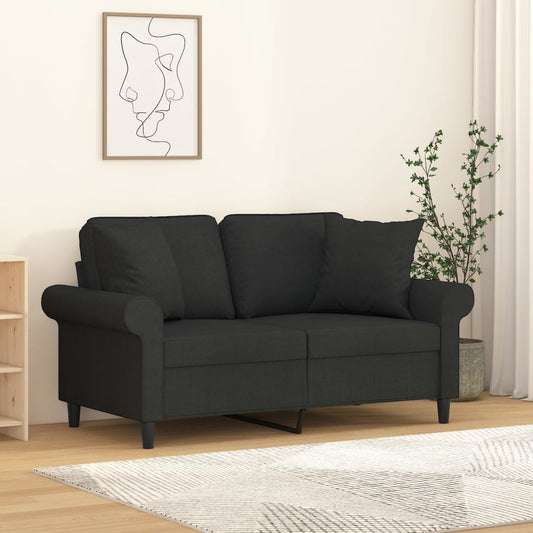 Cuscini Decorativi 2 pz Nero 40x40 cm in Tessuto - homemem39