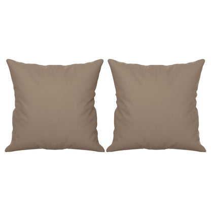 Cuscini Decorativi 2 pz Tortora 40x40 cm in Tessuto Microfibra - homemem39