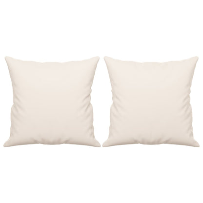 Cuscini Decorativi 2 pz beige 40x40 cm in Tessuto Microfibra - homemem39