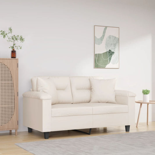 Cuscini Decorativi 2 pz beige 40x40 cm in Tessuto Microfibra - homemem39