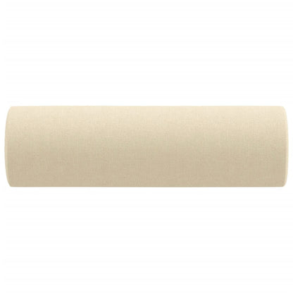 Cuscini Decorativi 2 pz Crema Ø15x50 cm in Tessuto - homemem39