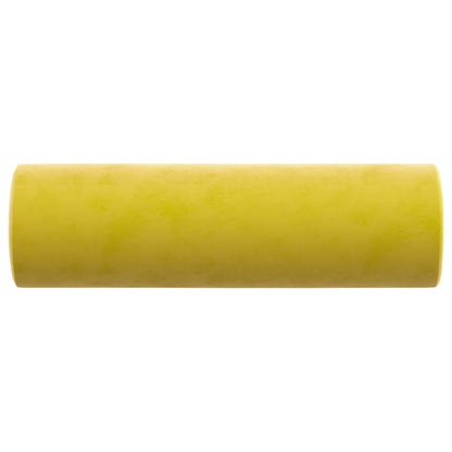 Cuscini Decorativi 2 pz Giallo Ø15x50 cm in Velluto - homemem39