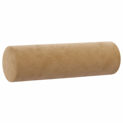 Cuscini Decorativi 2 pz Marrone Ø15x50 cm in Velluto - homemem39