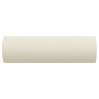 Cuscini Decorativi 2 pz Crema Ø15x50 cm in Velluto - homemem39
