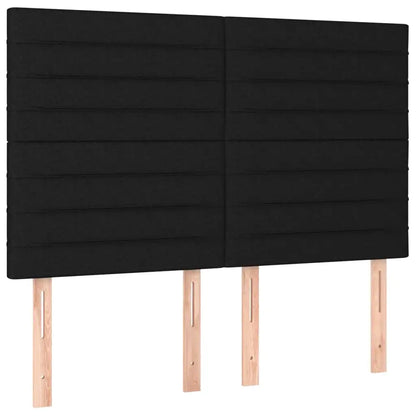 Giroletto a Molle con Materasso Nero 140x190 cm in Tessuto - homemem39