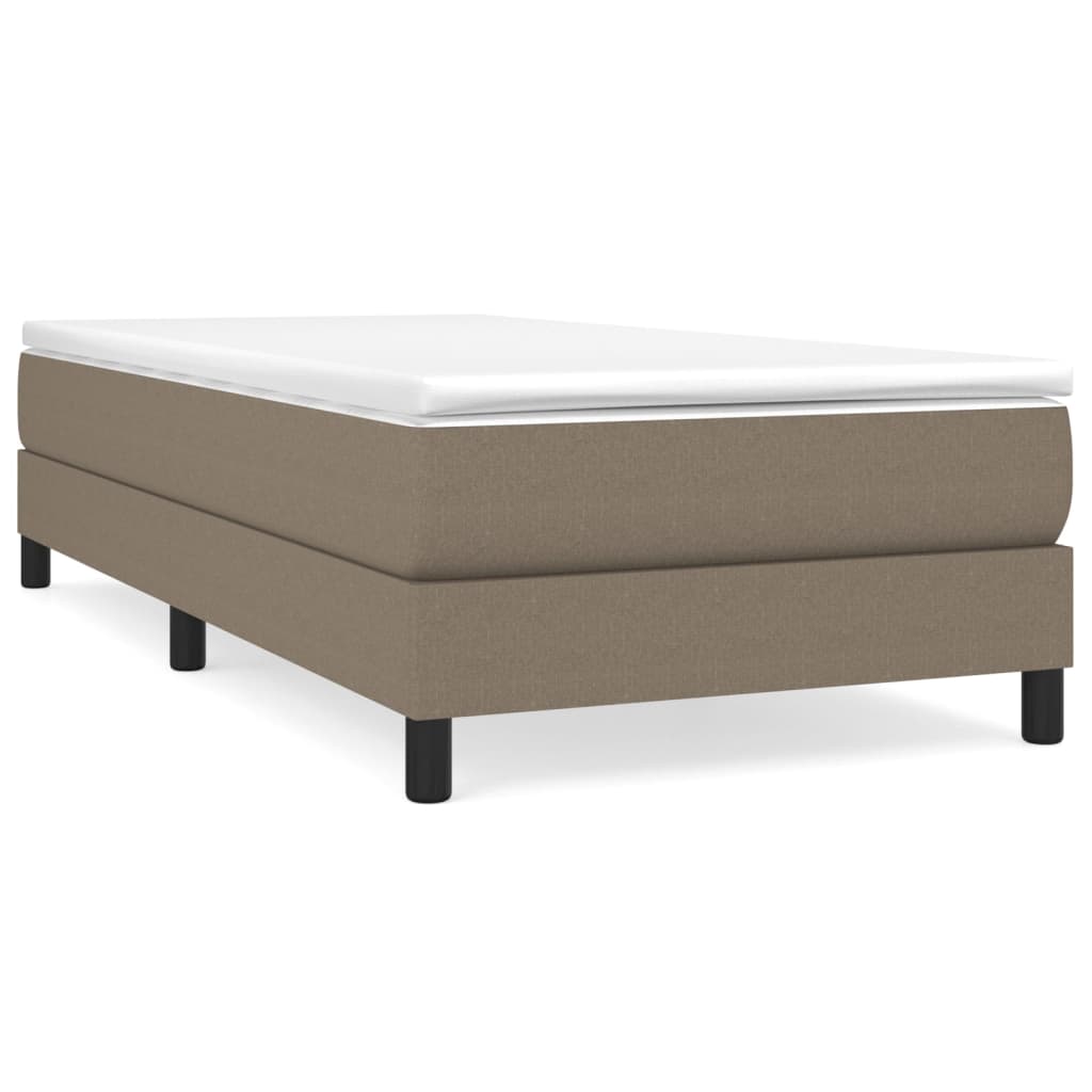 Giroletto a Molle con Materasso Tortora 100x200 cm in Tessuto - homemem39