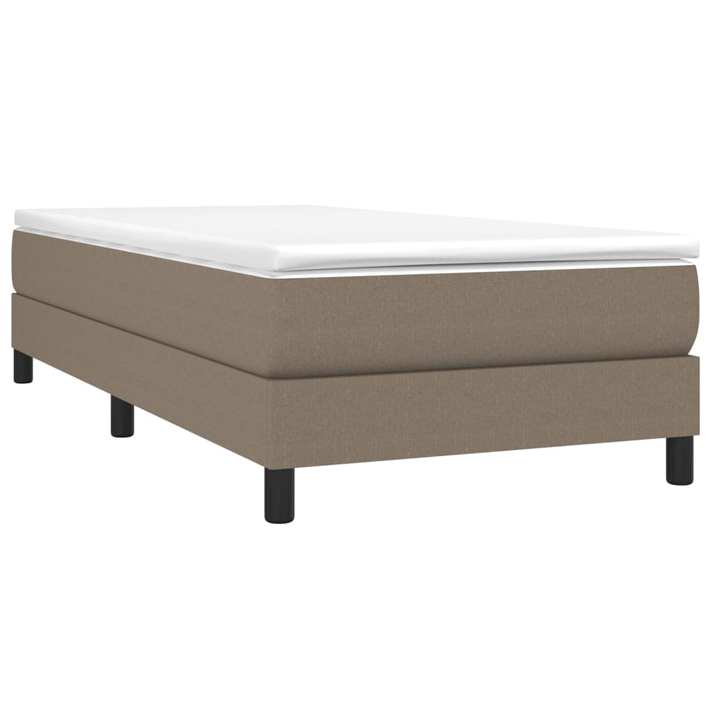 Giroletto a Molle con Materasso Tortora 100x200 cm in Tessuto - homemem39