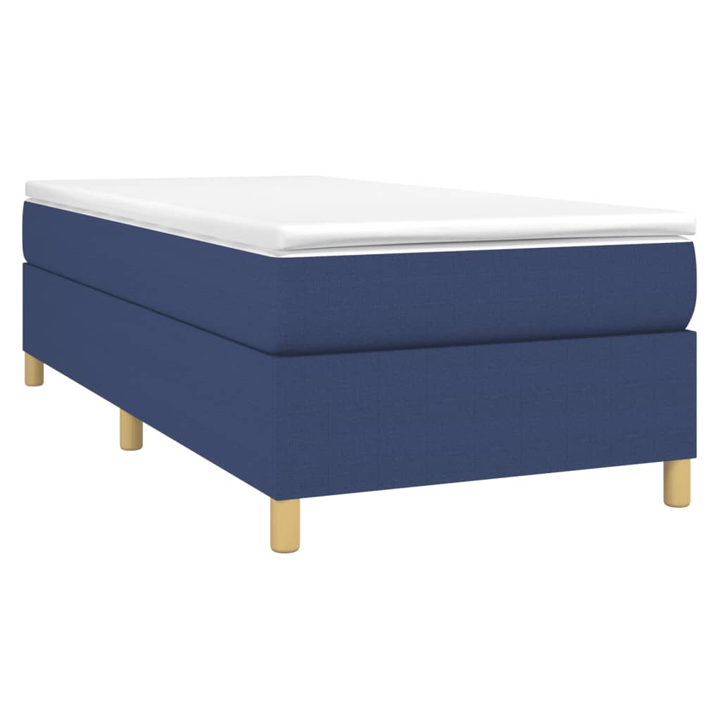 Giroletto a Molle con Materasso Blu 100x200 cm in Tessuto - homemem39