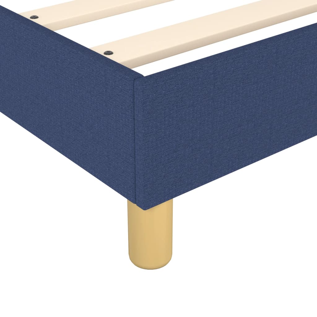 Giroletto a Molle con Materasso Blu 100x200 cm in Tessuto - homemem39