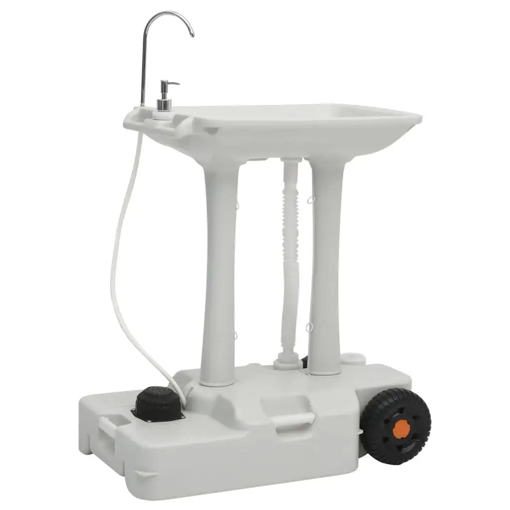 Set Toilette Portatile Campeggio Supporto Lavamani Tanica Acqua - homemem39