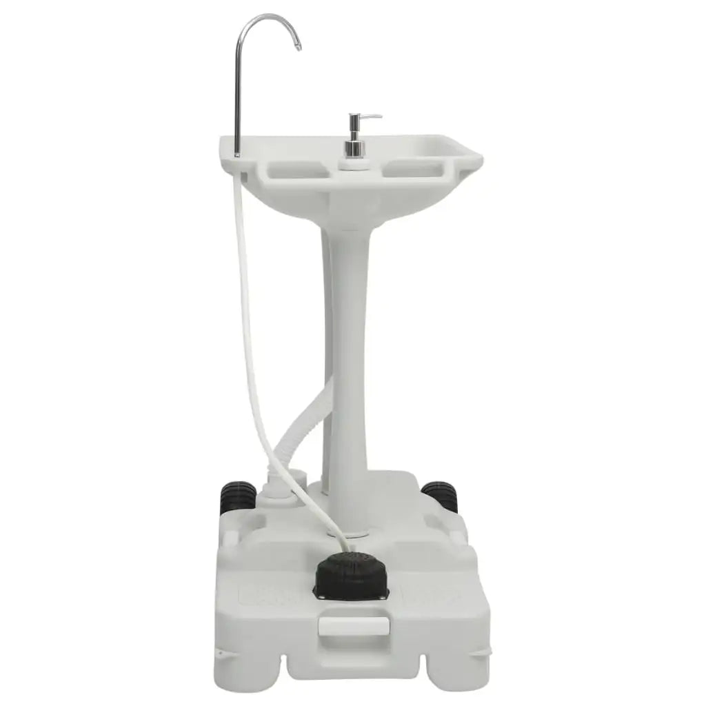 Set Toilette Portatile Campeggio Supporto Lavamani Tanica Acqua - homemem39