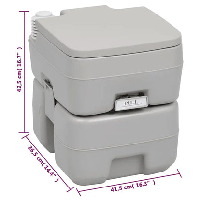 Set Toilette Portatile Campeggio Supporto Lavamani Tanica Acqua - homemem39