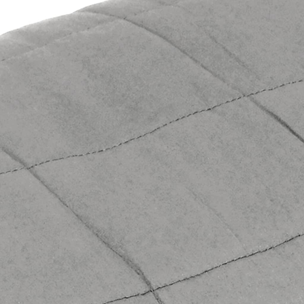 Coperta Ponderata Grigia 220x240 cm 11 kg Tessuto - homemem39