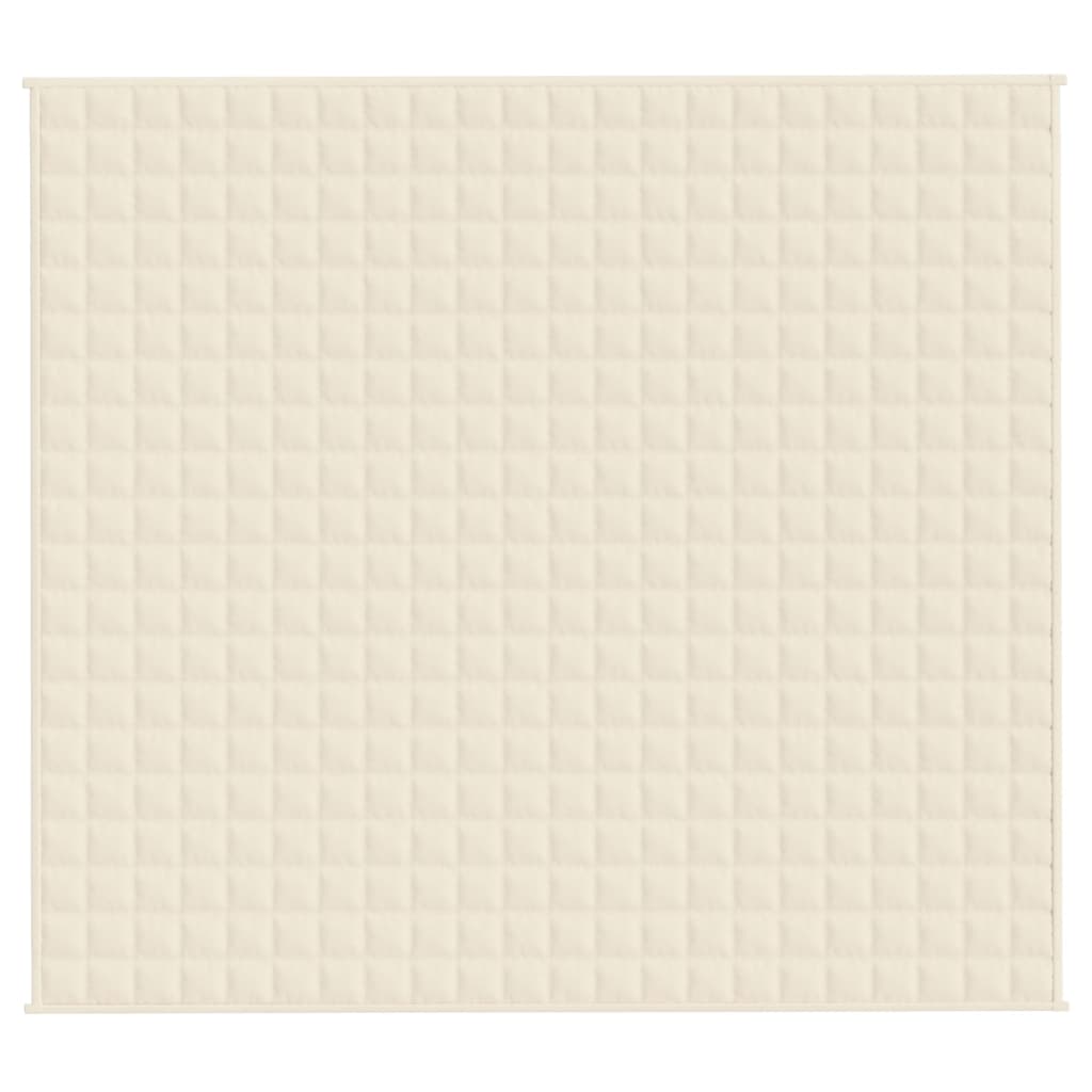 Coperta Ponderata Crema Chiaro 200x220 cm 13 kg Tessuto - homemem39