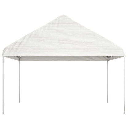 vidaXL Gazebo con Tetto Bianco 4,08x2,23x3,22 m in Polietilene - homemem39