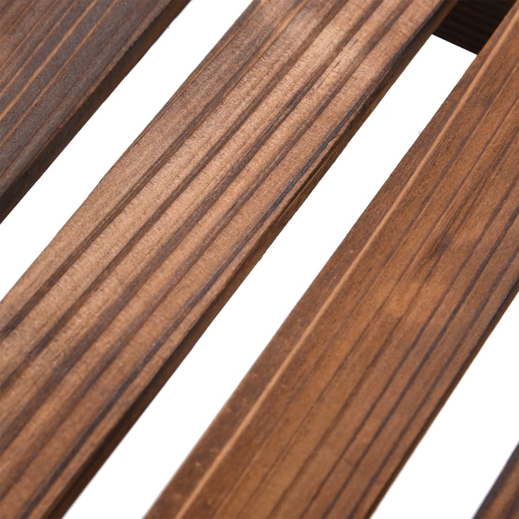 Portafiori con Ruote 95x25x101 cm in Legno Massello di Abete - homemem39