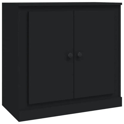 Credenza Nera 70x35,5x67,5 cm in Legno Multistrato - homemem39