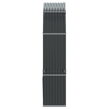 Portaceppi Antracite 120x45x210 cm in Acciaio Zincato - homemem39