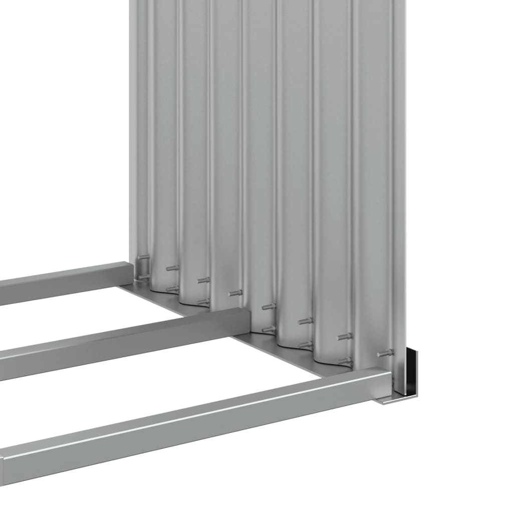 Portaceppi Antracite 120x45x210 cm in Acciaio Zincato - homemem39