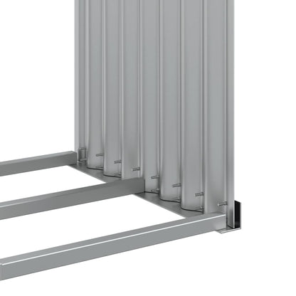 Portaceppi Antracite 120x45x210 cm in Acciaio Zincato - homemem39