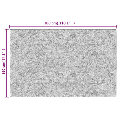 Tappeto Lavabile Nero e Bianco 190x300 cm Antiscivolo - homemem39
