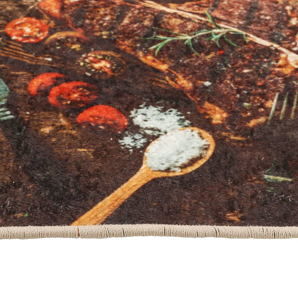 Tappeto da Cucina Multicolore 60x180 cm Lavabile Antiscivolo - homemem39