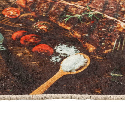 Tappeto da Cucina Multicolore 60x180 cm Lavabile Antiscivolo - homemem39