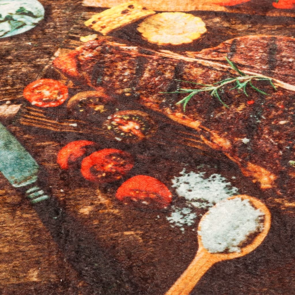 Tappeto da Cucina Multicolore 60x180 cm Lavabile Antiscivolo - homemem39
