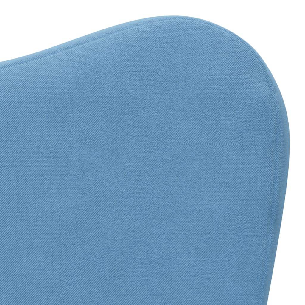 Divano Letto per Bambini Blu in Morbido Peluche - homemem39