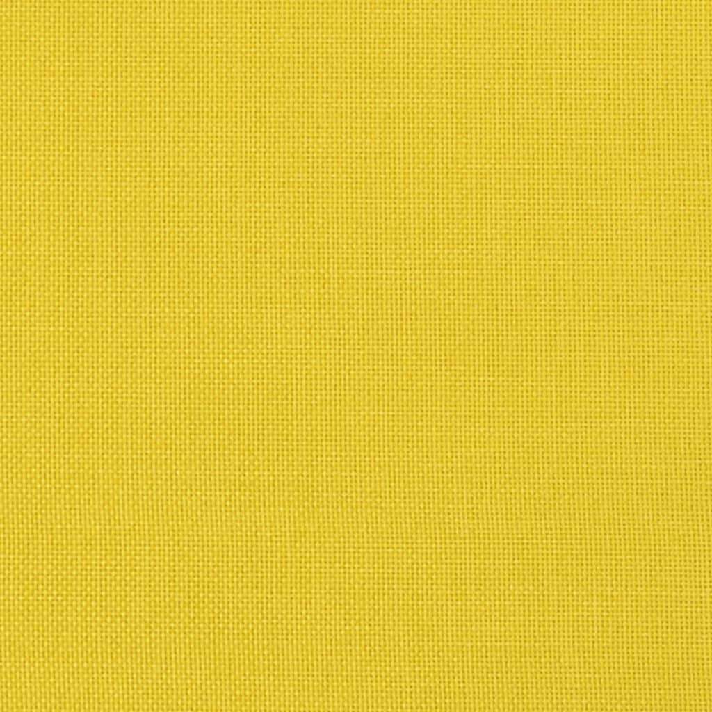 Divano a 2 Posti Giallo Chiaro 120 cm in Tessuto - homemem39