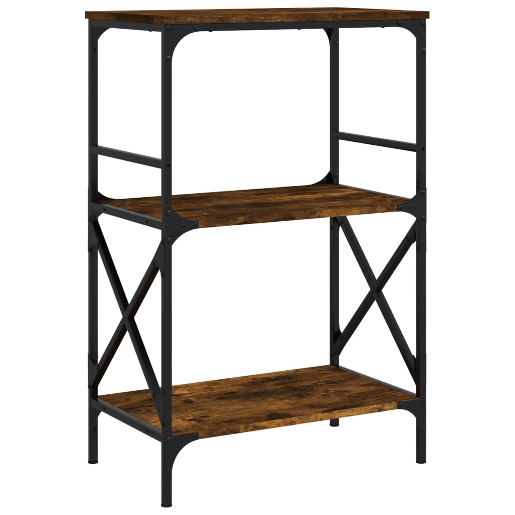Libreria 3 Ripiani Rovere Fumo 59x35x90,5 cm Legno Multistrato - homemem39