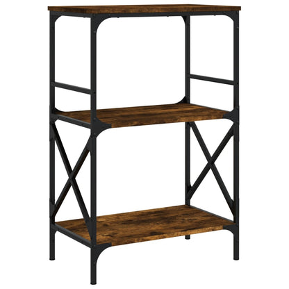 Libreria 3 Ripiani Rovere Fumo 59x35x90,5 cm Legno Multistrato - homemem39