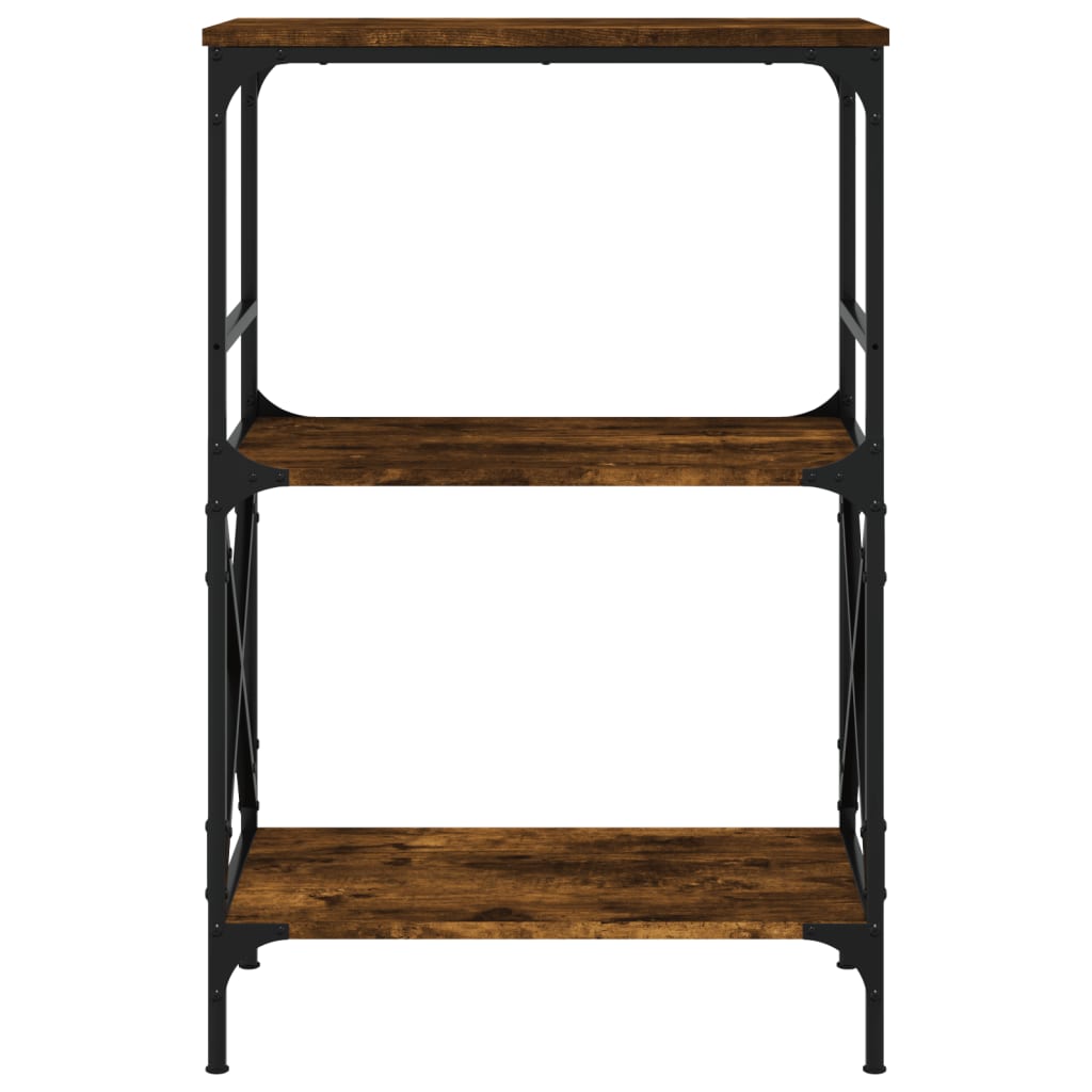 Libreria 3 Ripiani Rovere Fumo 59x35x90,5 cm Legno Multistrato - homemem39